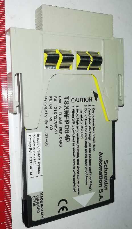 TSXMFP064P - 64k 16 Flash MEM card ...  .. použitý / used .. cena na dotaz / price on request