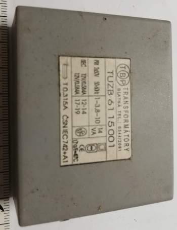 TUZB6115001 trafo 2x50V / 2x 12V 0,58A .. 14VA  starší, bez záruky