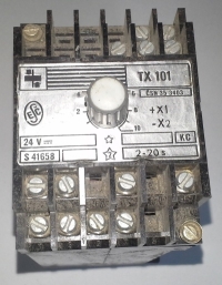TX101 KC 24Vss  relé, 2-20s, starší  .. cena na dotaz / price on request