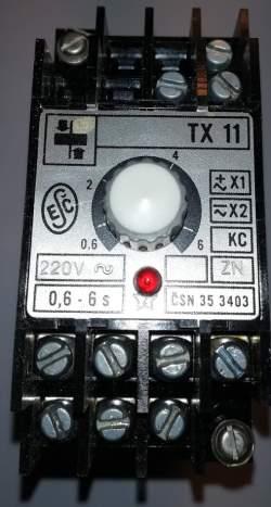 Relé TX11 KC ZN 220V 50Hz 0,6-6s   .. cena na dotaz / price on request
