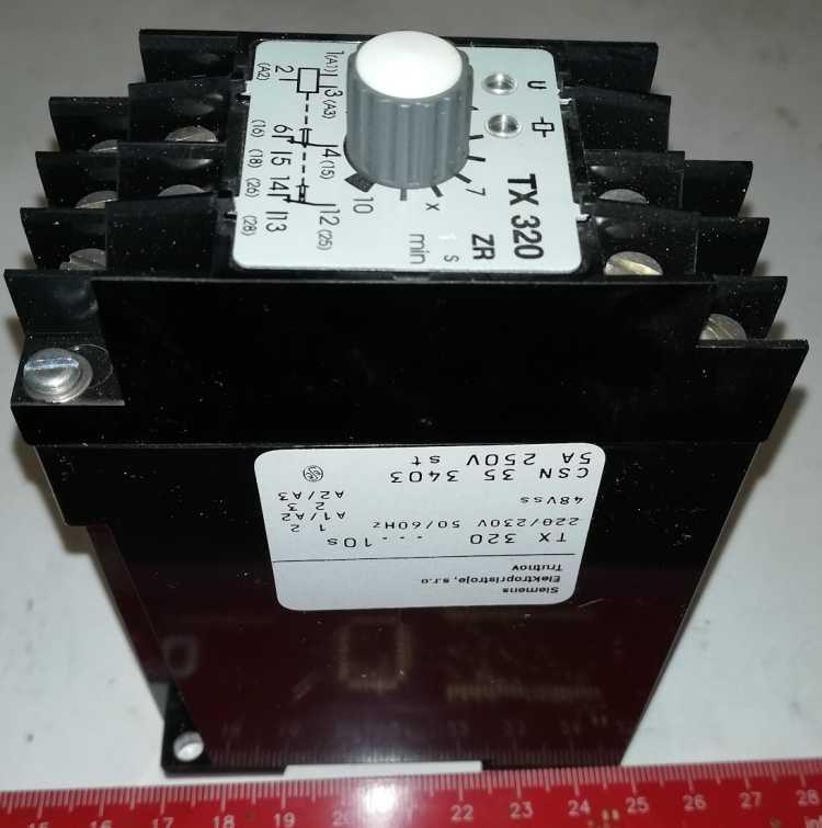 relé TX320ZR - 10s - 48Vss - 220/230V 50/60Hz  SIEMENS nový .. cena na dotaz / price on request