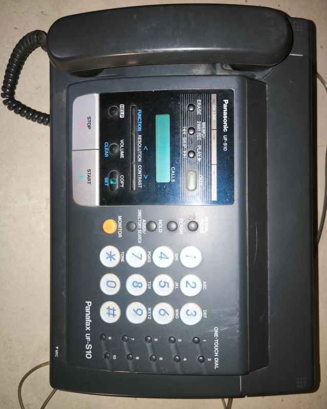 Panasonic Panafax UF-S10, vyřazen z provozu, stav neznámý, určeno na ND   .. cena na dotaz / price on request