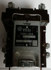 stykač V03c 24Vss - 500V/25A , jako nový .. cena na dotaz / price on request