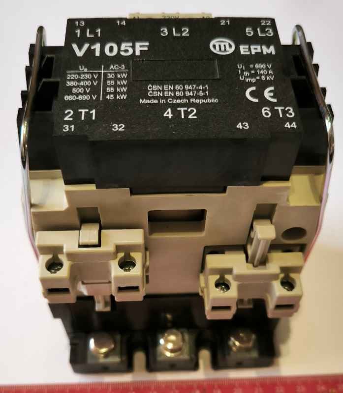 stykač V105F 230V 50Hz - stykač 3-pólový, EPM    .. cena na dotaz / price on request