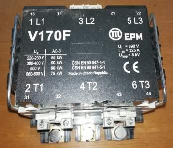 stykač V170F  220V-230V 50Hz, z demontáže  .. cena na dotaz / price on request