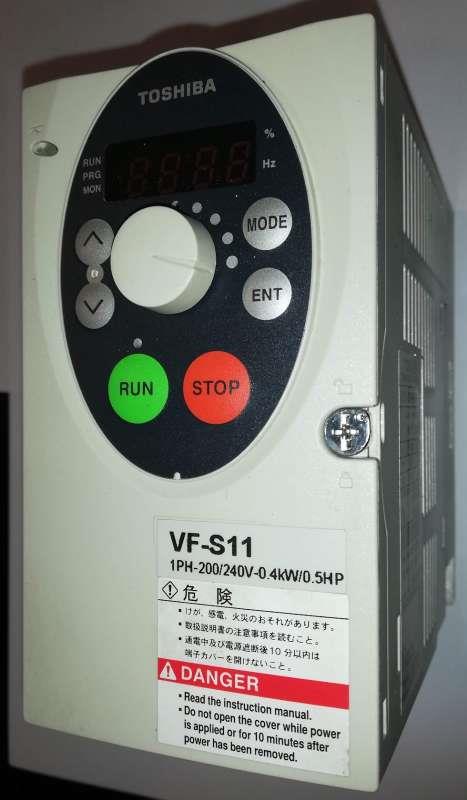 VFS11S-2004PL-WP(R5) - Toshiba VFS11S - 0.37kW 230V 1ph to 3ph - AC Inverter Drive Speed Controller