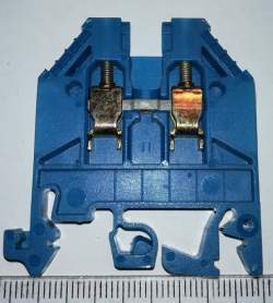 řadová svorkovnice VU4-2,5 modrá .. balení 12ks za 70Kč
