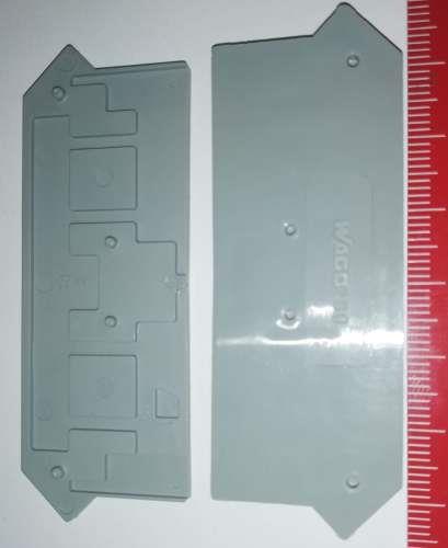 WAGO 280-316   END PLATE, RAIL MOUNTED TERMINAL BLOCK