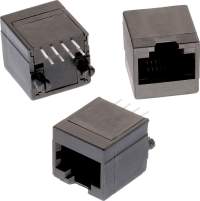WE615008138021 - Modular Jack Vertical Plastic 8P8C WR-MJ ..  balení 20ks za 50Kč