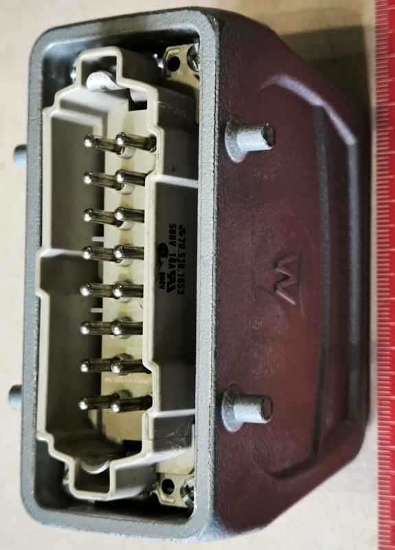 Konektor Wieland 70.510.1653, kompletní s pouzdrem  .. použitý / used   .. cena na dotaz / price on request