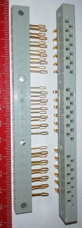 WK18011 konektor řadový, zlacený, samice, 3x12pin, TESLA    .... cena na dotaz / price on request