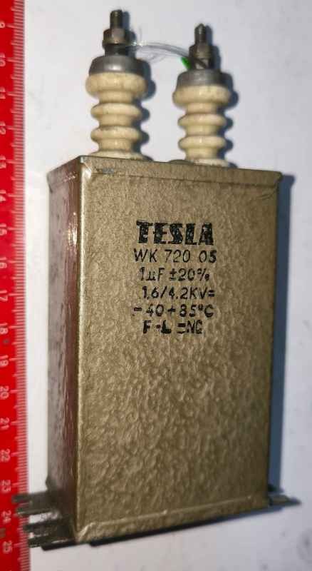 WK72005 1uF 20% 1,6/4,2kV TESLA   .. cena na dotaz / price on request
