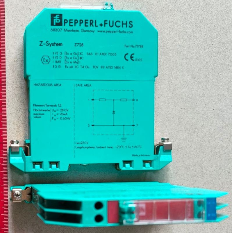 PEPPERL+FUCHS Z728 SAFE SNAP ZENER BARRIER 71788