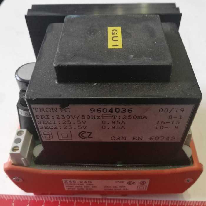 zdroj NEWTE Z45-24S  24V 12A na DIN .. použitý/used