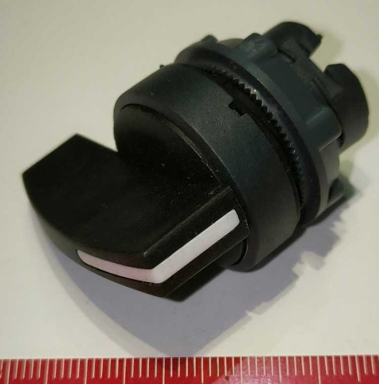 ZB5AJ2 Hlavice otočná, rukojeť dlouhá černá, 2 pozice 0-I pevné