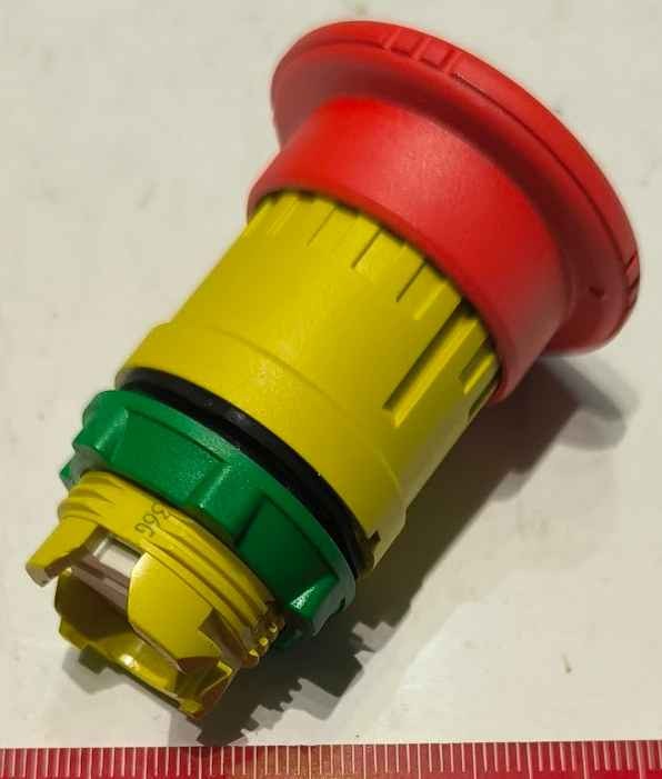 ZB5AS844  - Ovládací hlavice nouzového zastavení s aretací, uvolnit pootočením, rudá