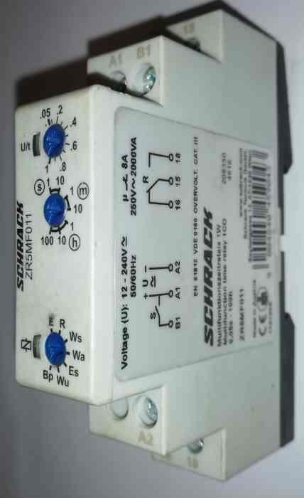 není skladem - ZR5MF011-- Časové relé multifunkční 12-240VAC/DC, 1P Schrack