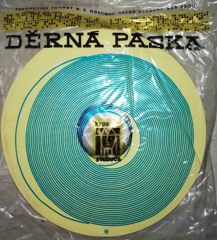 není skladem - Děrná páska šířka 25,4mm, průměr kotouče 203mm, žlutá