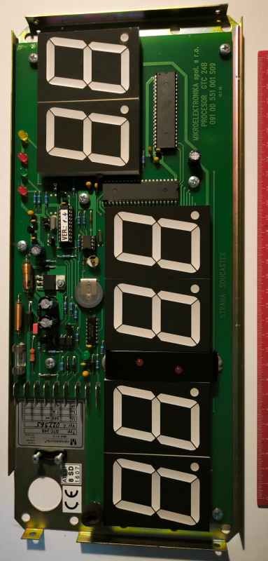 deska displaye z autobusu, 6x CSS-2314D .. na rozebrání na ND