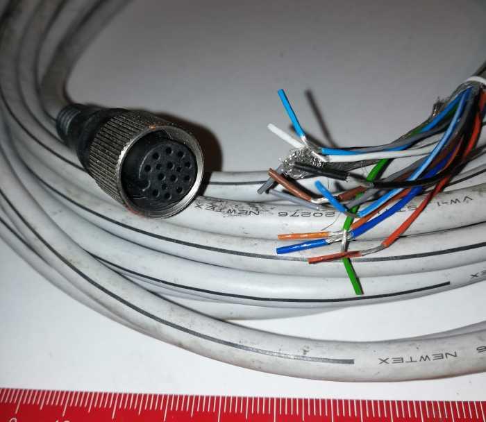 kabel s konektorem  pro automatizaci (008), 6m, použitý / used