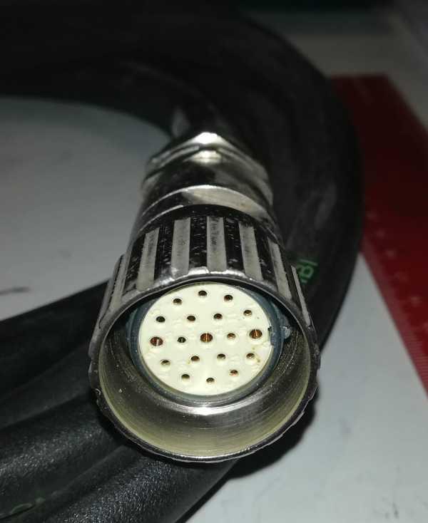 kabel PUR-COMBI (cca 3,5m) s konektorem CONINVERS 19pin (3+16), z demontáže