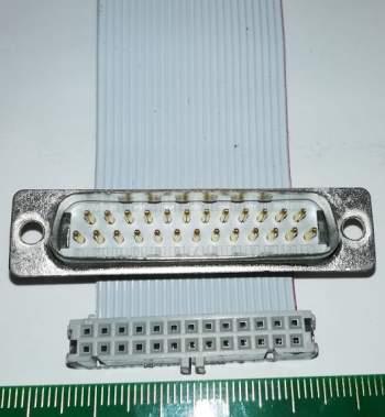 plochý káblik 25pin 23cm s CANON25 samec