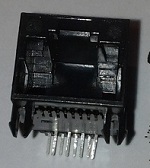 konektor LAN černý .. balení 50ks za 100Kč