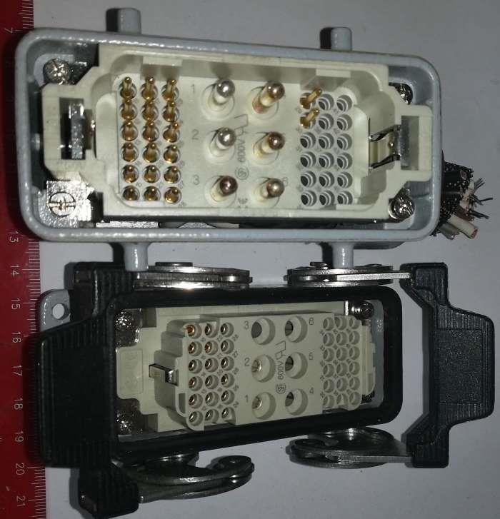 není skladem - výkonový konektor ILME, pár, nekompletně osazen, z demontáže