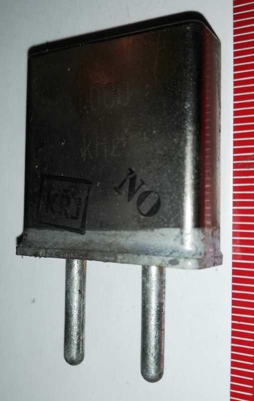 není skladem - krystal 1.000 kHz