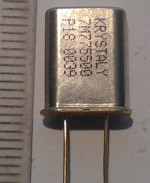 krystal 16.598300 MHz, zlacené vývody