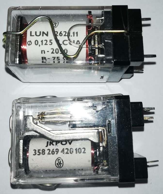 rele LUN2621.11 -  6Vss 2P včetně patice  .. cena na dotaz / price on request