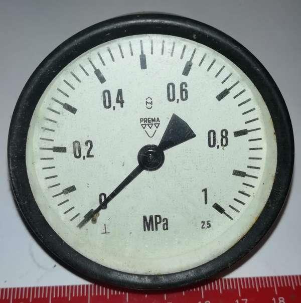 není skladem - manometr 0-1MPa, PREMA, 60mm