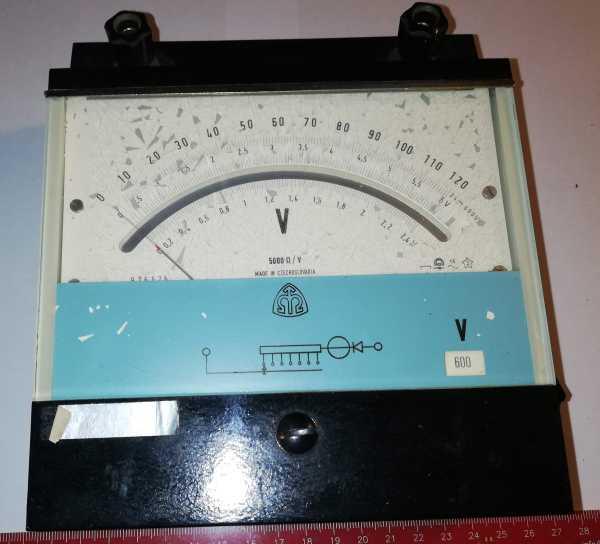 není skladem - školní V metr 2,4V/6V/24V/60V/120V/240V/600V, na opravu, system reaguje