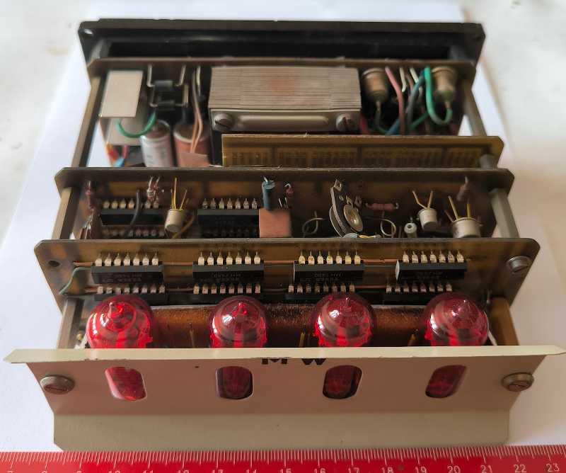 modul MW metru s digitrony, 4 místa, včetně krabičky ... na ND