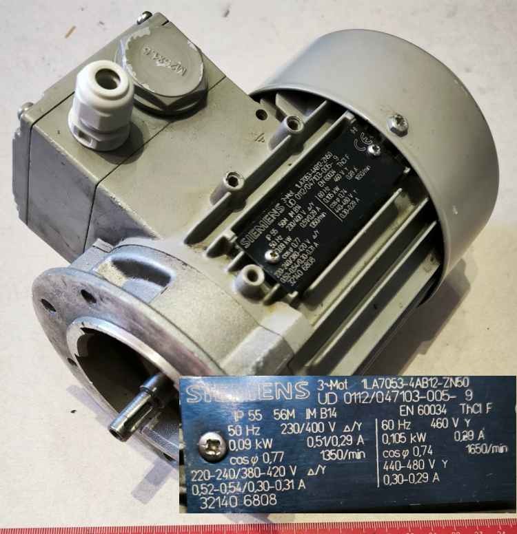 motor SIEMENS 1LA7053-4AB12-ZN50 - viz štítek,  .. použitý / used .. cena na dotaz / price on request (014)