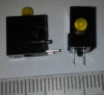 3mm LED GELB v objímce .. balení 50ks