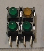 4 LED 3mm v objímce .. balení 40ks za 50Kč