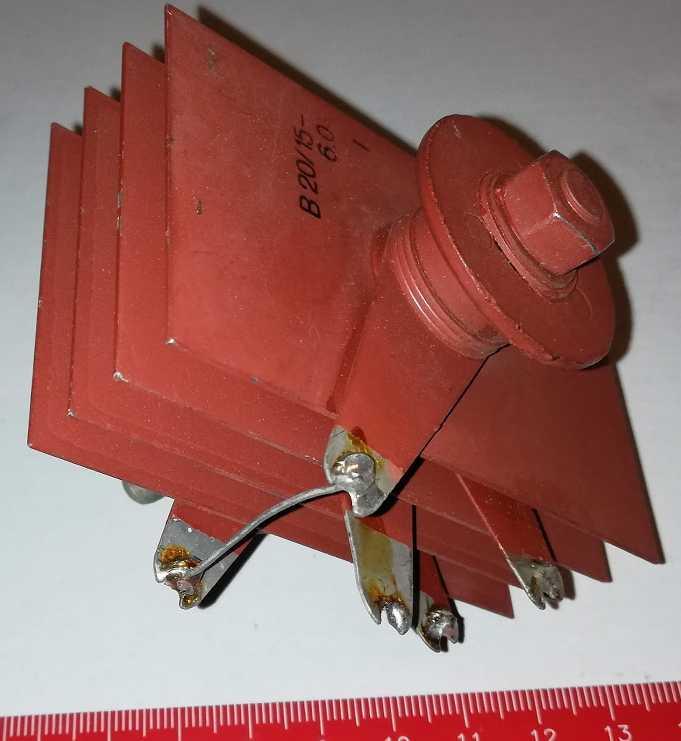 selen-001: selenový blok B20/15-6.0 dle foto   .. použitý / used