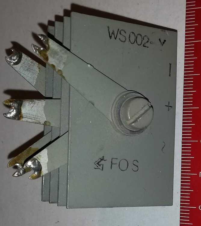 selen-002: selenový blok WS002 FOS dle foto   .. použitý / used