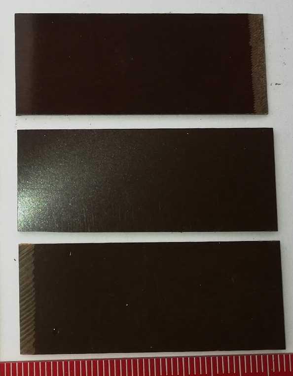 asi pertinaxová destička 47x19x0,5mm skošená  (035)  .. balení 100ks za 50Kč