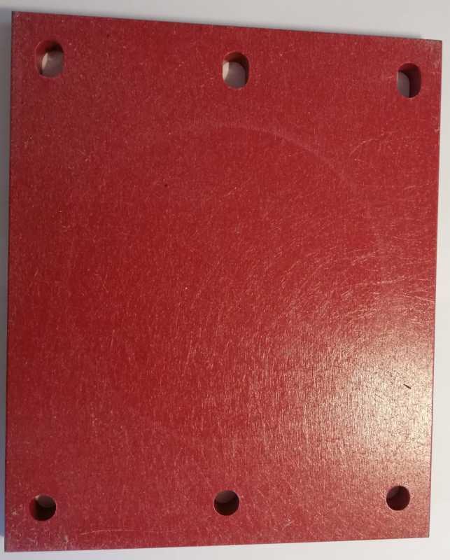 sklotextilová deska (071) , opracovaná  260x214x14mm, cca 1,5kg