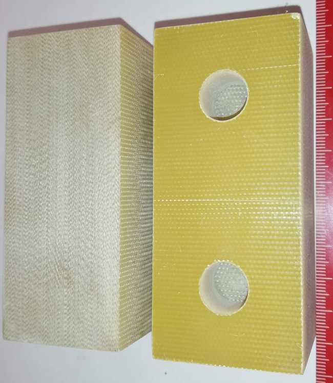 sklotextilový hranolek  (087) - 90x40x37mm opracovaný