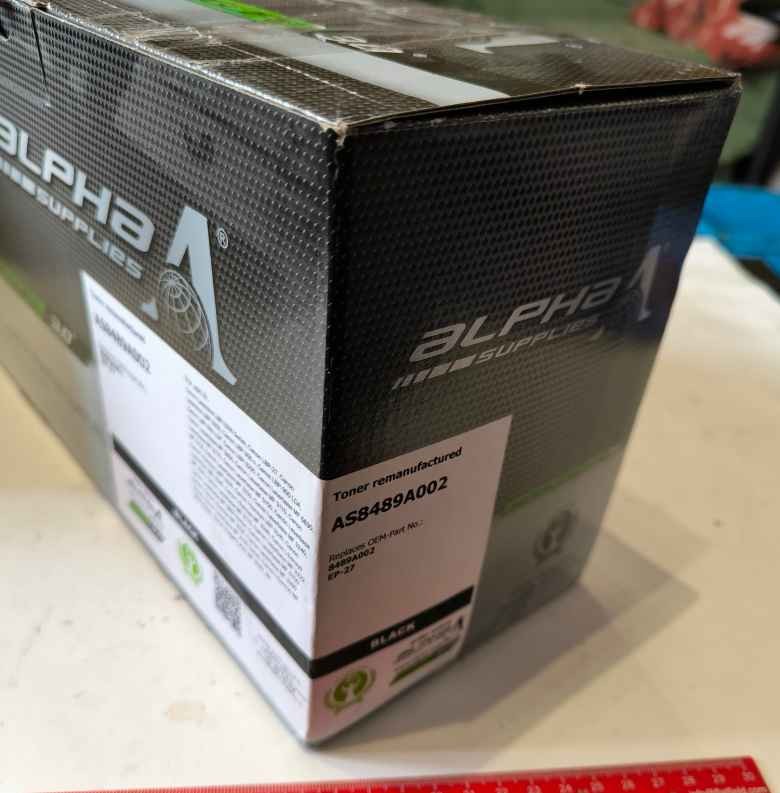 AS8489A002 - Alpha Supplies - toner remanufactured CANON EP-27 (8489A002) BLACK