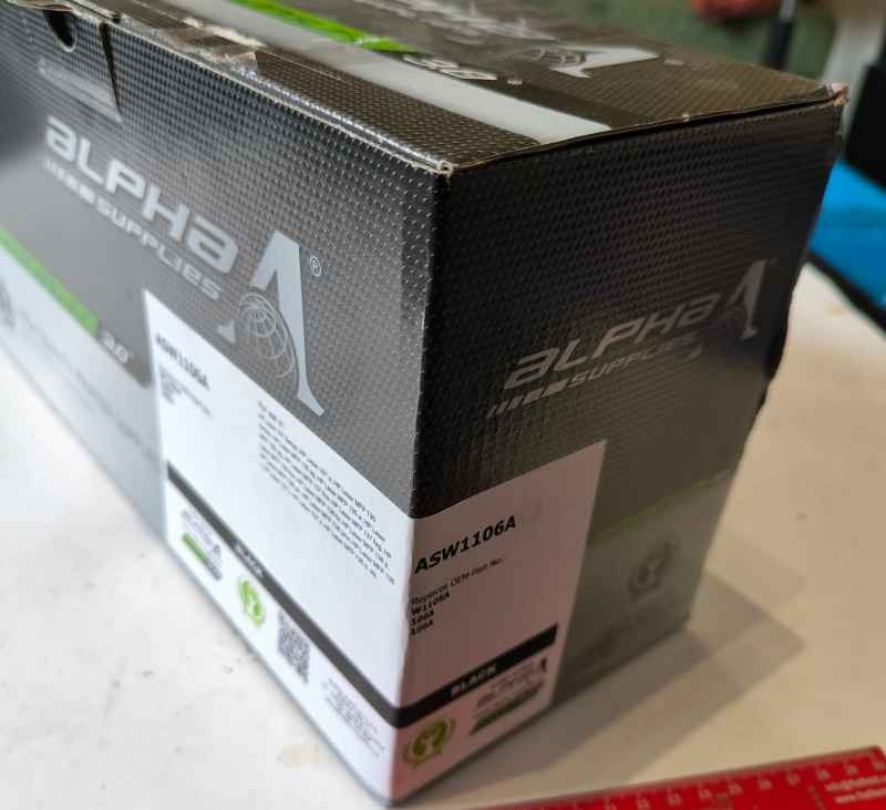ASW1106A - Alpha Supplies - toner replaced W1106A, 106A,  BLACK