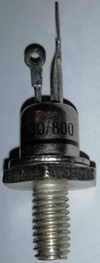 KT130/800 - Udrm 800 V, Itav 6 A, Igt 40 mA  .. cena na dotaz / price on request