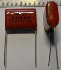 2u2/250V  Svitkový kondenzátor , 5%, DEKI .. balení 100ks za 90Kč