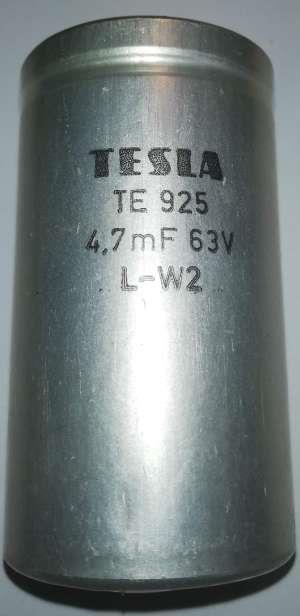 TE925 4,7mF 63V