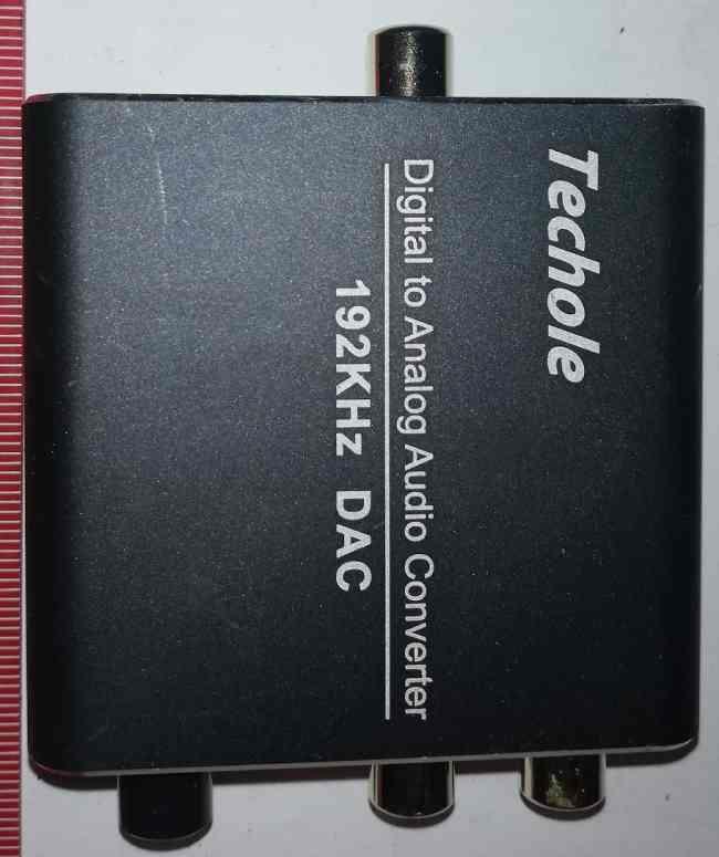 TECHOLE 192kHz DAC - Digital to Analog Audio Converter-192kHz Techole Aluminum Optical to RCA with Optical &Coaxial Cable.
