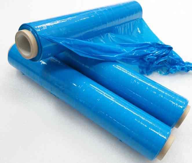 Stretch folie -  šíře 50cm/ síla 23my/ hmotnost 2,3kg / návin cca 150m / modrá